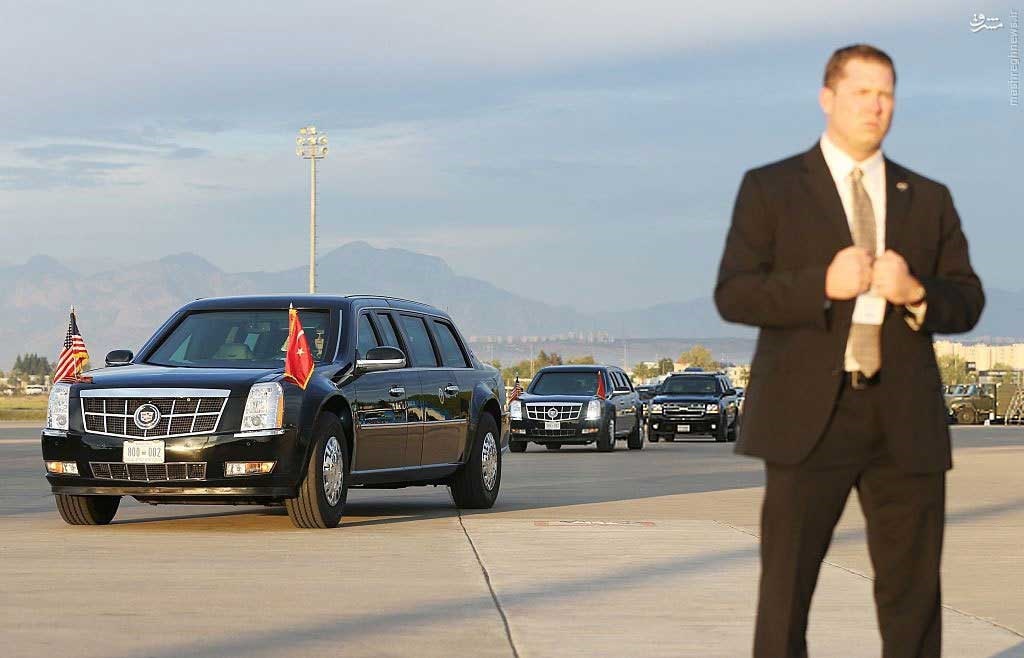 تصاویر: اتومبیل اوباما در آنتالیا اوباما