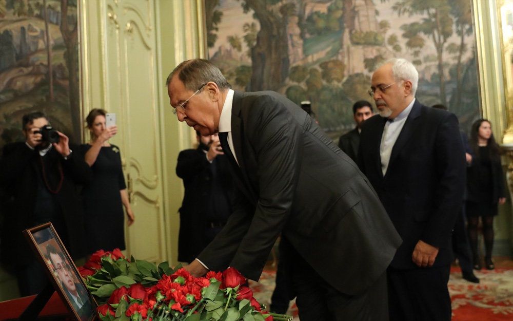 تصاویر : ادای احترام ظریف به سفیر جانباخته روسیه
