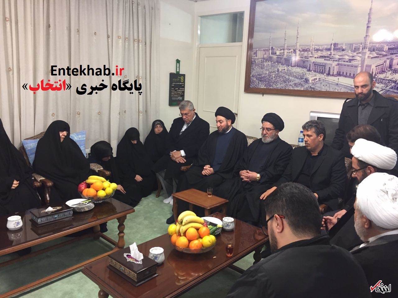 معاون دبیرکل حزب الله و عمار حکیم به بیت آیت الله هاشمی رفتند+تصاویر