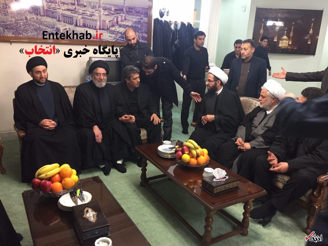 معاون دبیرکل حزب الله و عمار حکیم به بیت آیت الله هاشمی رفتند+تصاویر
