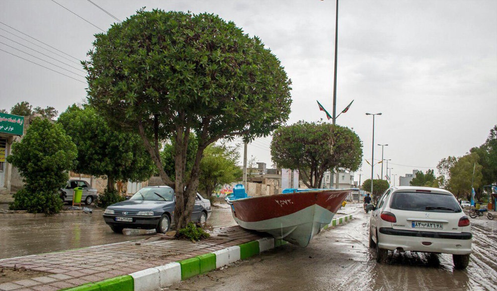 تصاویر : طغیان دریا در جنوب استان بوشهر