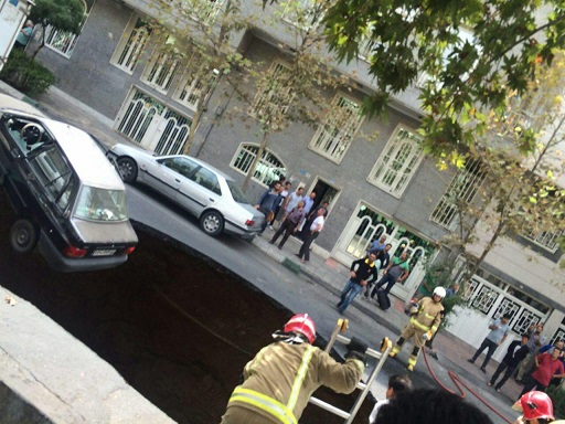 اولین تصاویر از حادثه ریزش تونل در تهران