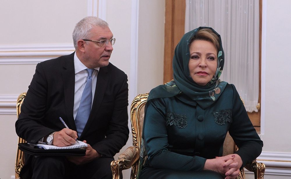 تصاویر : دیدار رئیس شورای فدراسیون روسیه با ظریف