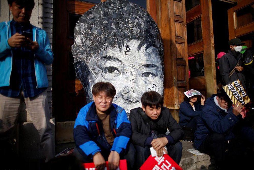 تصاویر : ادامه تظاهرات علیه رئیس جمهور کره