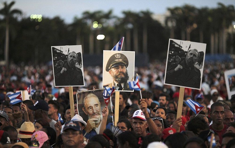 تصاویر : ورود خاکستر کاسترو به سانتیاگو‎