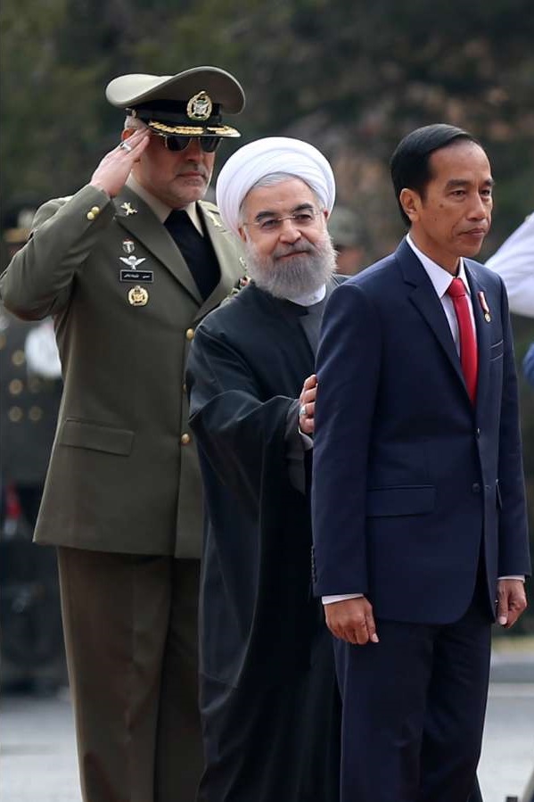 تصاویر : استقبال رسمی روحانی از رئیس جمهور اندونزی