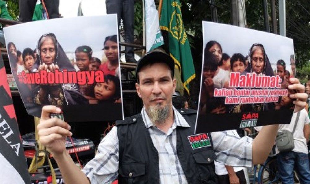 تصاویر : تجمع اعتراضی به خشونت علیه مسلمانان میانمار