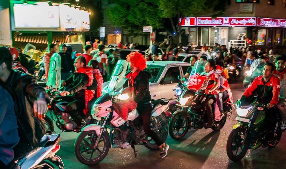 تصاویر : شادی هواداران پرسپولیس در خیابان های تهران