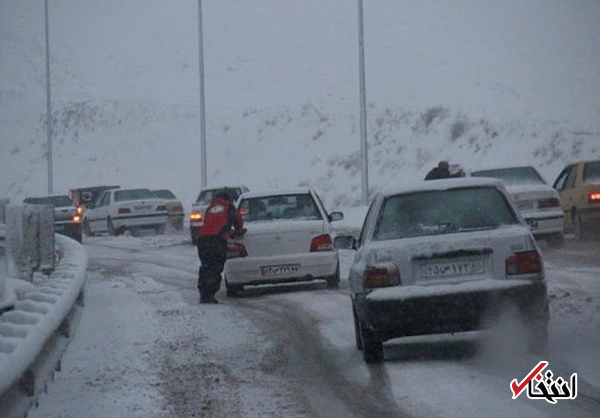 برف و باران در بیشتر جاده های کشور