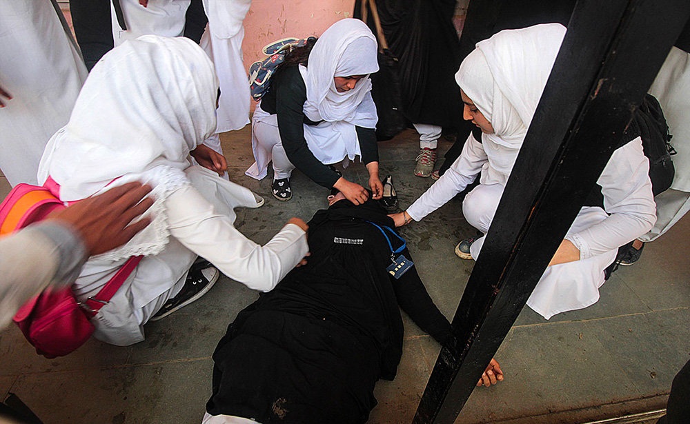 تصاویر : زنان مسلمان کشمیری در تظاهرات ضد دولتی‎