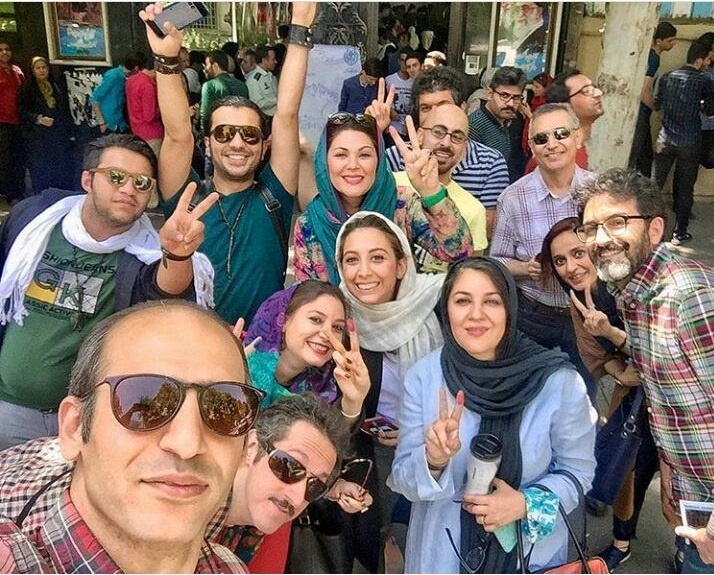 تصاویر : حضور پررنگ چهره های سینما و ورزشکاران در انتخابات96