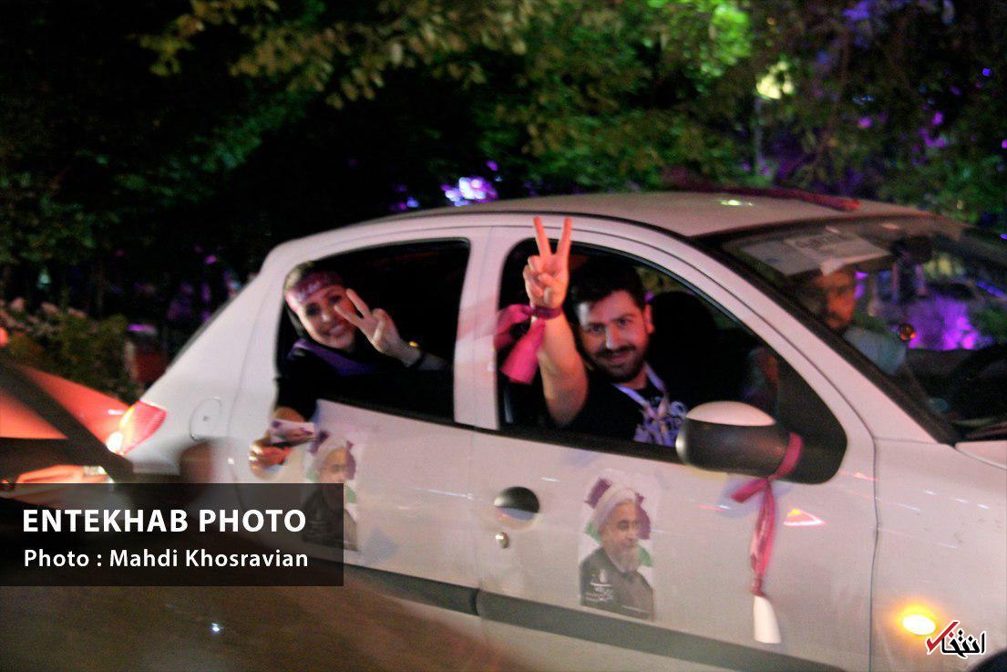 تصاویر اختصاصی انتخاب از شادی مردم تهران پس از پیروزی روحانی در انتخابات