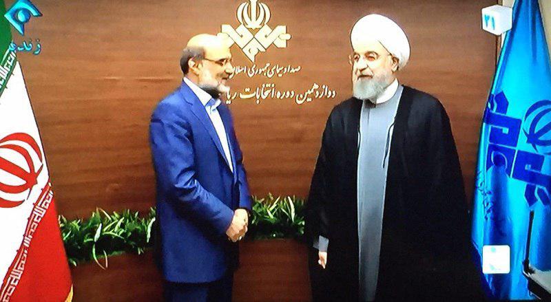 عکس/استقبال رئیس سازمان صدا و سیما از دکتر روحانی