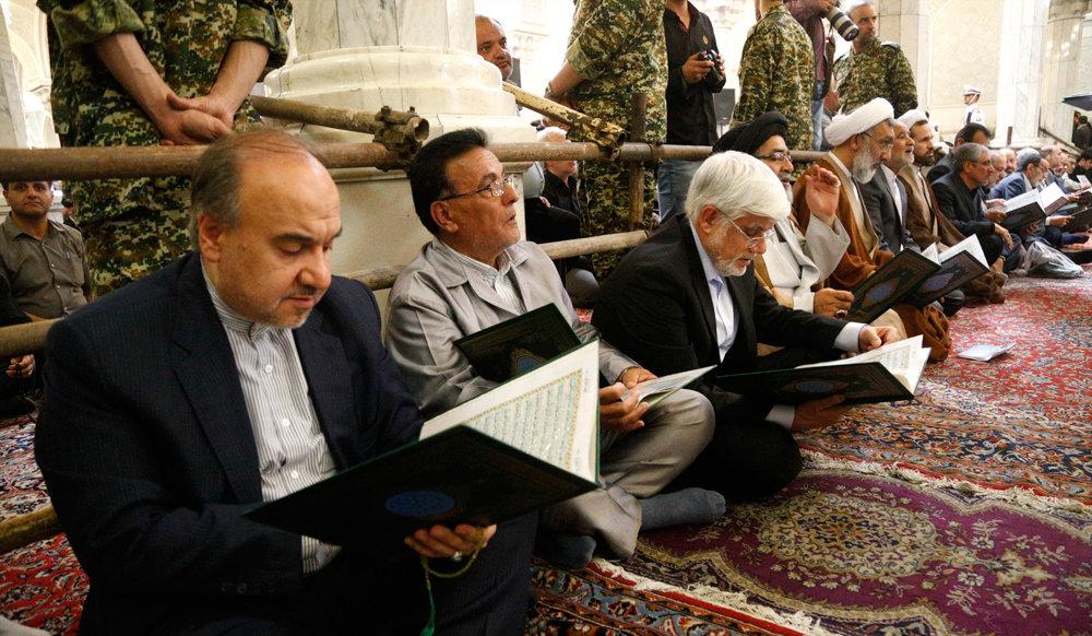 تصاویر : حضور سیاسیون در مراسم ختم شهدای حادثه تروریستی تهران