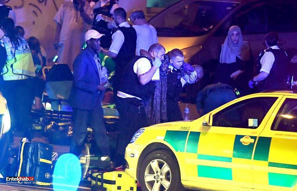 تصاویر : حمله با خودرو به نمازگزاران مسجدی در لندن
