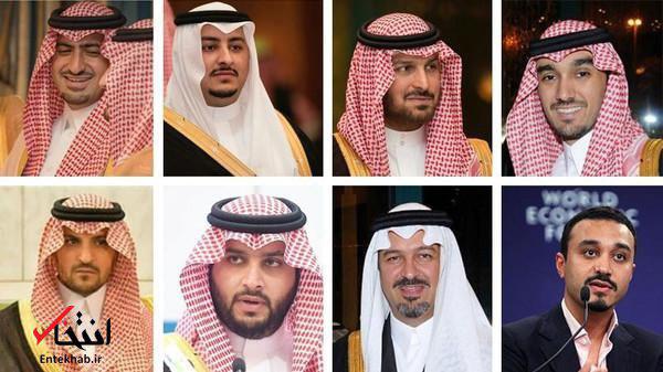 شاهزاده‌های تازه برگزیده عربستان در یک قاب