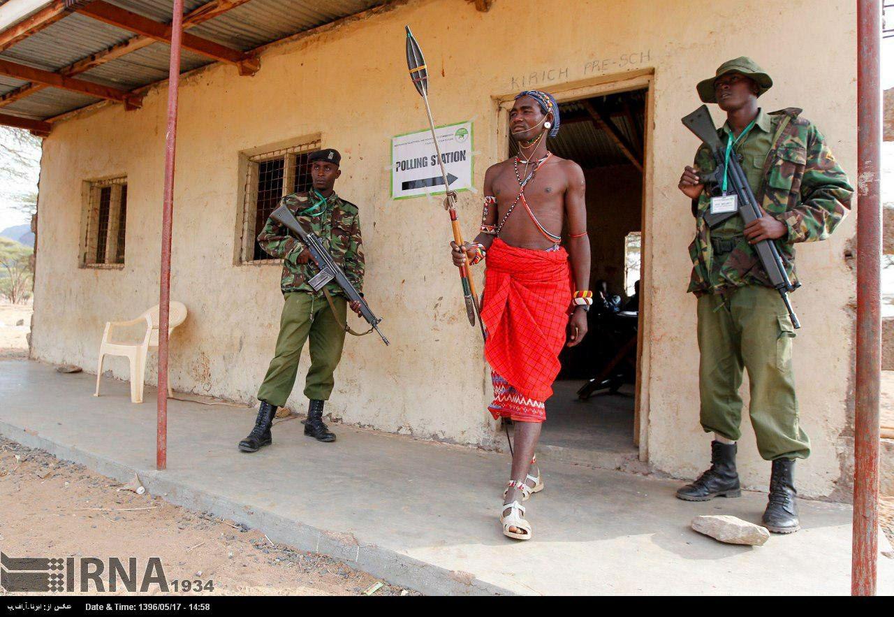 عکس / محل صندوق رای گیری در کنیا