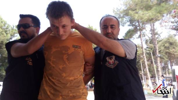 عکس/ بازداشت یک تبعه روس در ترکیه به اتهام همکاری با داعش