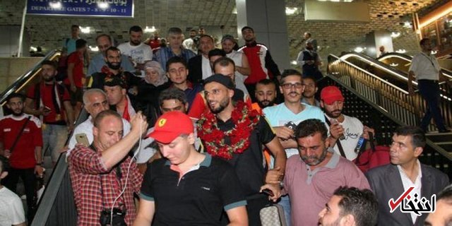 استقبال باشکوه از سوری‌ها در فرودگاه دمشق +عکس