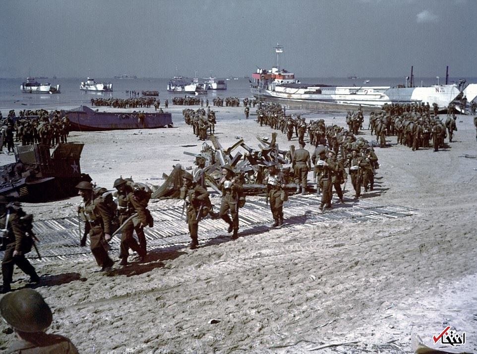 تصاویر رنگی از نبرد نرماندی پس از ۷۰ سال منتشر شد