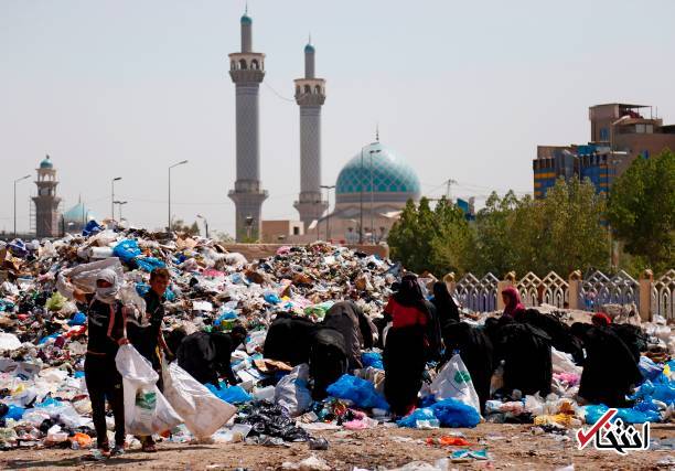 عکس/ زنان زباله گرد در نجف