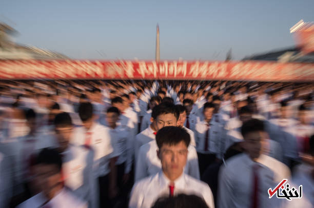 تصاویر : تجمع مردم کره شمالی علیه دونالد ترامپ