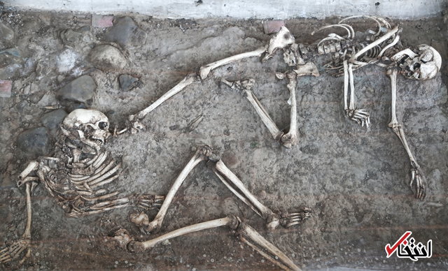 زوجی که پس از ۸۰۰ سال به پای هم «اسکلت» شدند +عکس