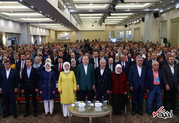عکس/ رییس‌جمهور و نخست‌وزیر ترکیه در مراسم افتتاح حزب عدالت و توسعه