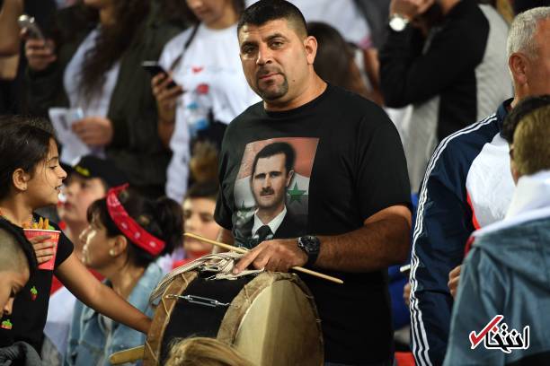 عکس بشار اسد در دیدار استرالیا و سوریه در سیدنی