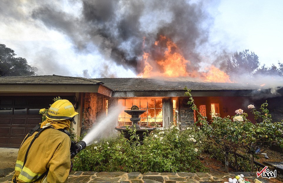 تصاویر :  آتش‌سوزی‌ گسترده در جنگل‌های کالیفرنیا