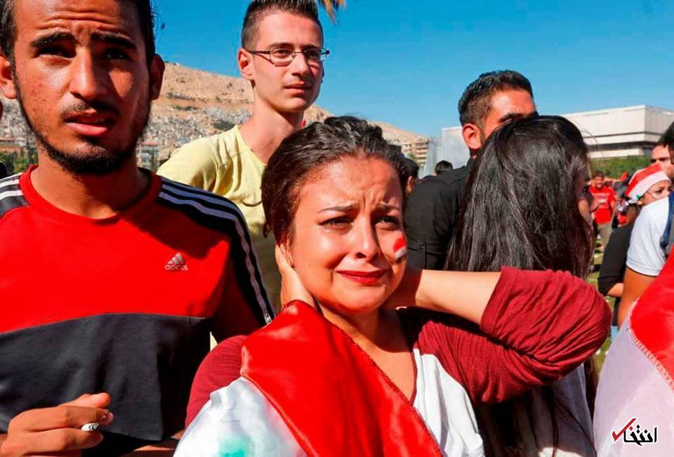 تصاویر : اشک مردم سوریه پس از حسرت به دل ماندن از رفتن به جام جهانی