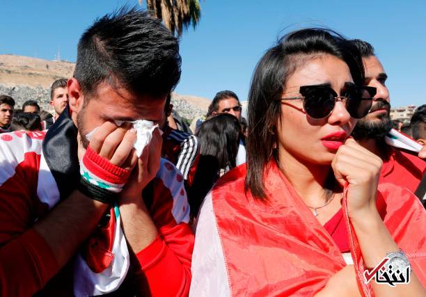 تصاویر : اشک مردم سوریه پس از حسرت به دل ماندن از رفتن به جام جهانی