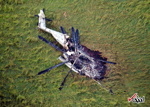 عکس/ سقوط بالگرد ارتش آمریکا در اوکیناوای ژاپن