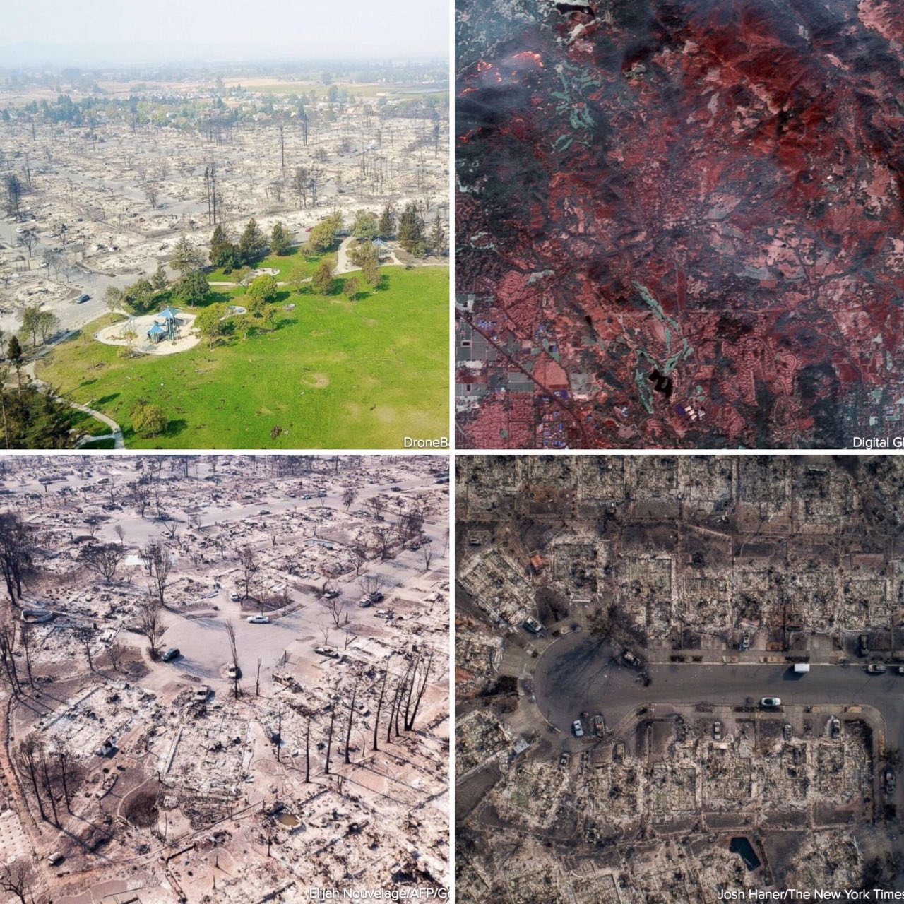 عکس/آتش‌سوزی کالیفرنیا؛ ۳۱ کشته، صدها مفقود، ویرانی ۳۵۰۰ بنا