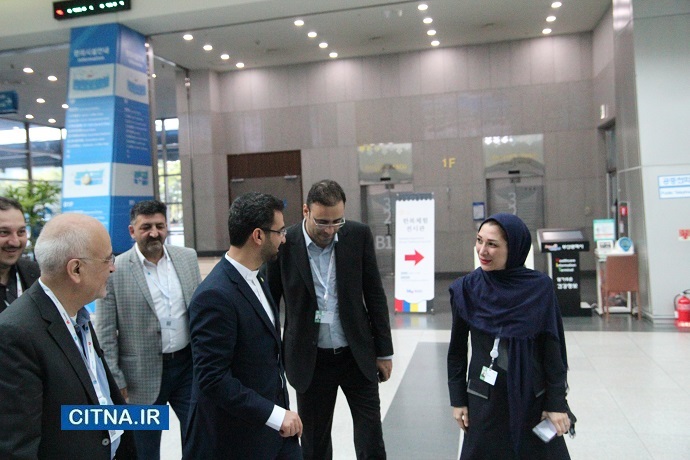 تصاویر: از بازدید وزیر ارتباطات از پاویون ایران در نمایشگاه تلکام بوسان