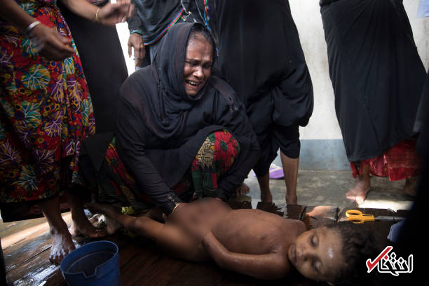 تصاویر : وداع سوزناک با کودکان روهینگیایی غرق شده