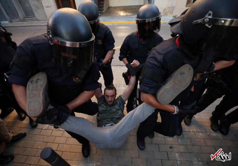 تصاویر: همه پرسی‌ غیر قانونی‌ استقلال کاتالونیا در اسپانیا
