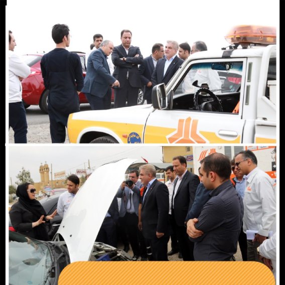 بازدید مدیرعامل سایپا از پایگاه های ثابت و سیار امدادی مسیر تهران -قم بازدید مدیرعامل سایپا از پایگاه های ثابت و سیار امدادی مسیر تهران -قم