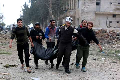 تصاویر : وقوع دو انفجار مهیب در ادلب