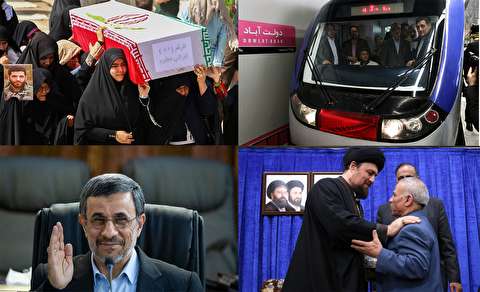 تصاویر روز : از افتتاح سه ایستگاه خط هفت مترو تهران تا دیدار پیشکسوتان با سیدحسن خمینی