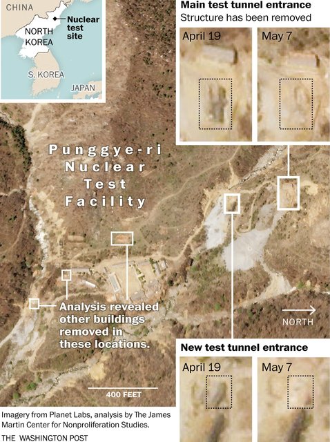 تصاویر ماهواره‌ای چه می‌گویند؟ / نخستین گام‌ها برای تعطیلی تاسیسات هسته‌ای کره شمالی