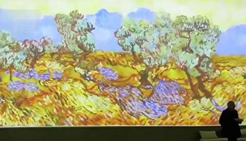 فیلم/ نمایشگاه سه بعدی از آثار ونگوگ نقاش مشهور هلندی