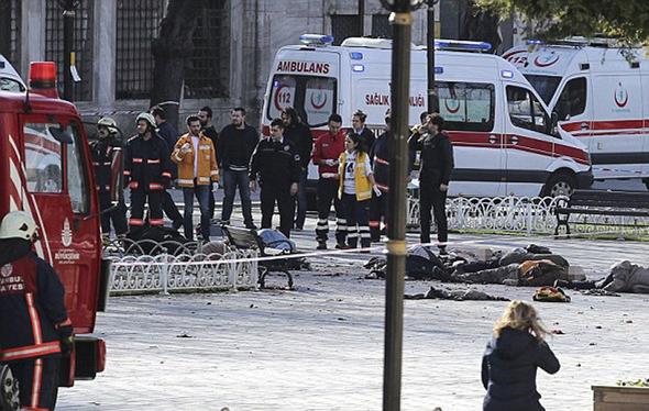 تصاویر : انفجار تروریستی در استانبول
