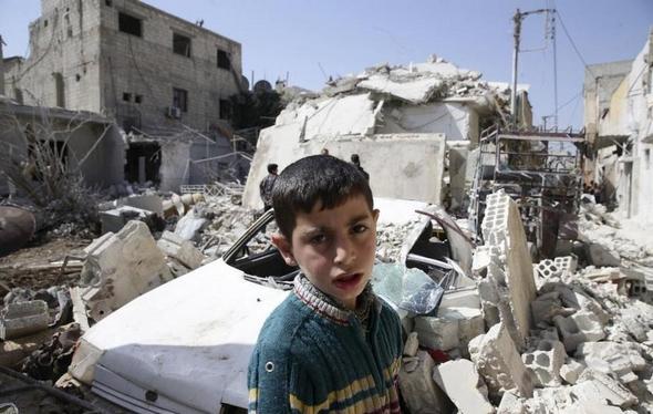 تصاویر : ویرانی در دمشق