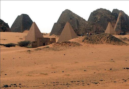اهرام باستانی مرواه در سودان