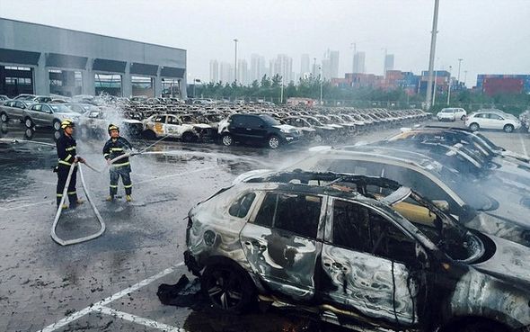 تصاویر : انفجار مهیب در «تیانجین» چین