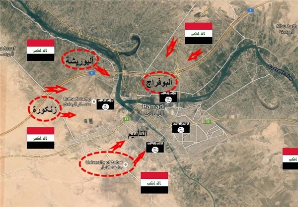 جزئیات جدید از پیشروی نیروهای عراقی در شهرستان «بیجی»+ نقشه