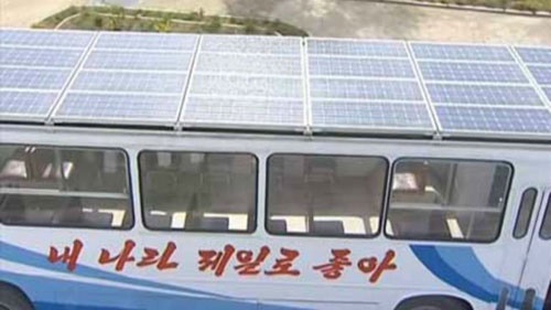اتوبوس‌های خورشیدی کره شمالی + عکس