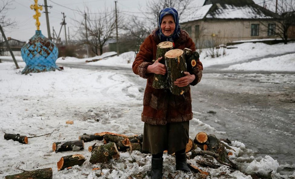 تصاویر : جنگ زمستانی در اوکراین‎