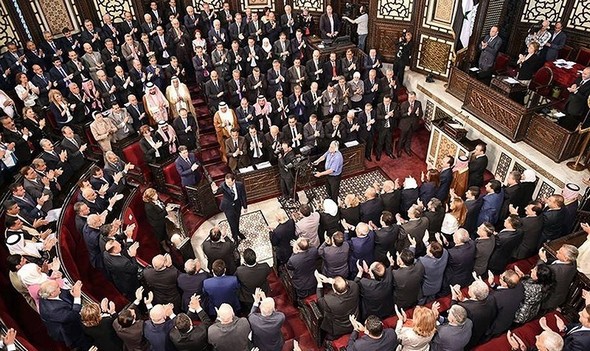 تصاویر : سخنرانی بشار اسد در پارلمان سوریه
